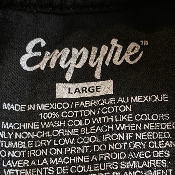 Empyre Fury Black Long Sleeve T-Shirt Large - Picture 8 of 14